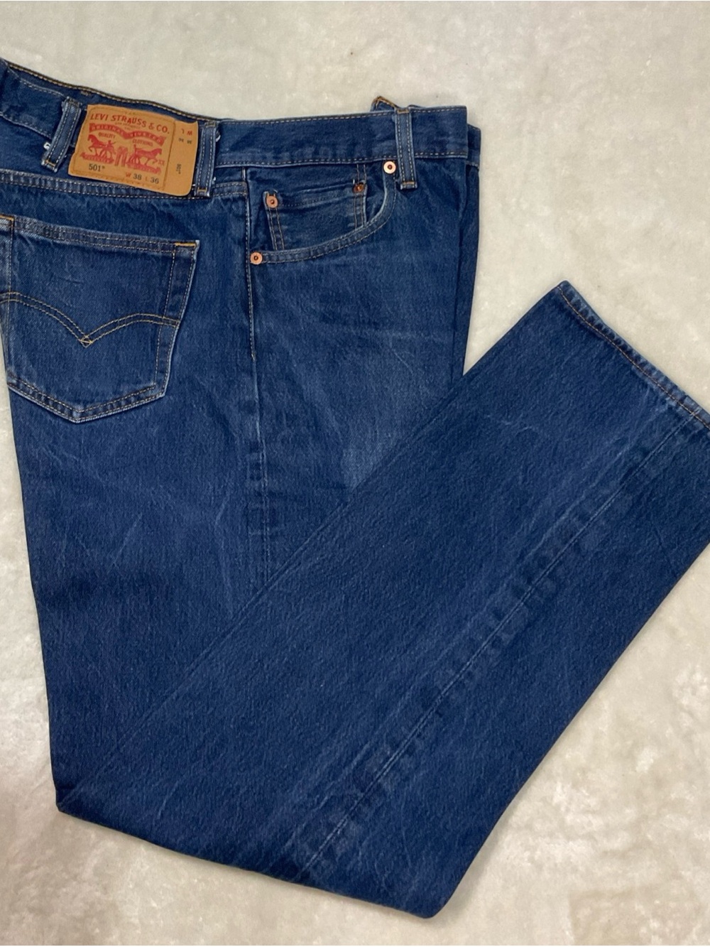 Levi's Men's Dark Blue Straight Jeans